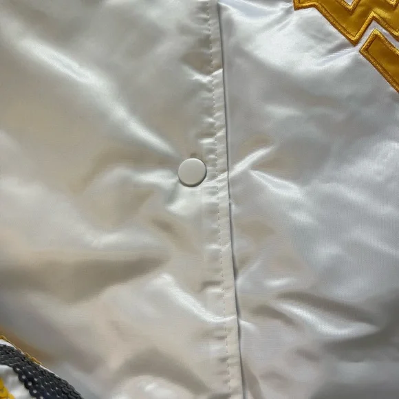 White and Yellow Varsity Jacket - Picture 4 of 11